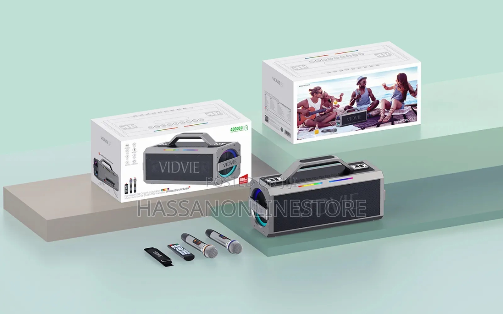 Vidvie XL-SP916 Wireless Speaker With 2 Mics