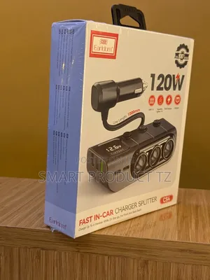 Fast in Car Charger Splitter 120 Watts