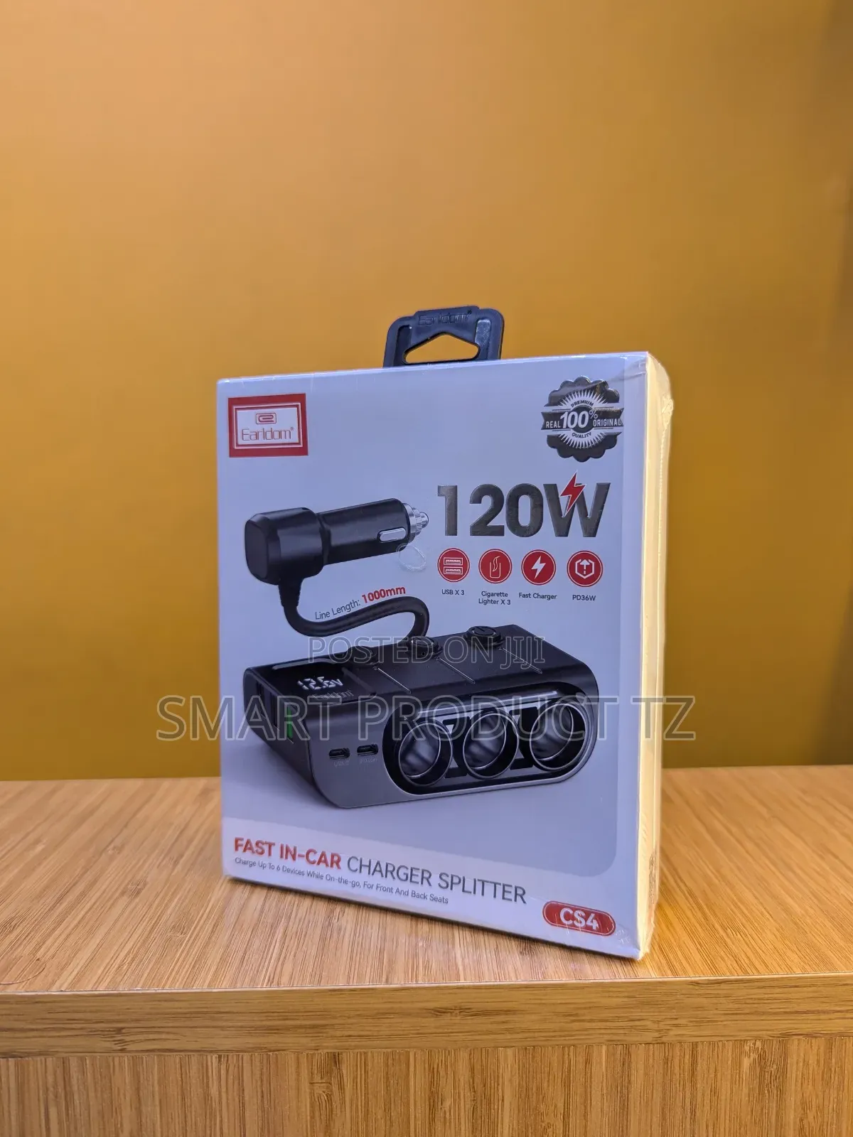 Fast in Car Charger Splitter 120 Watts