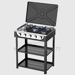 Decakila Five Gas Burners Cooker With Shelves
