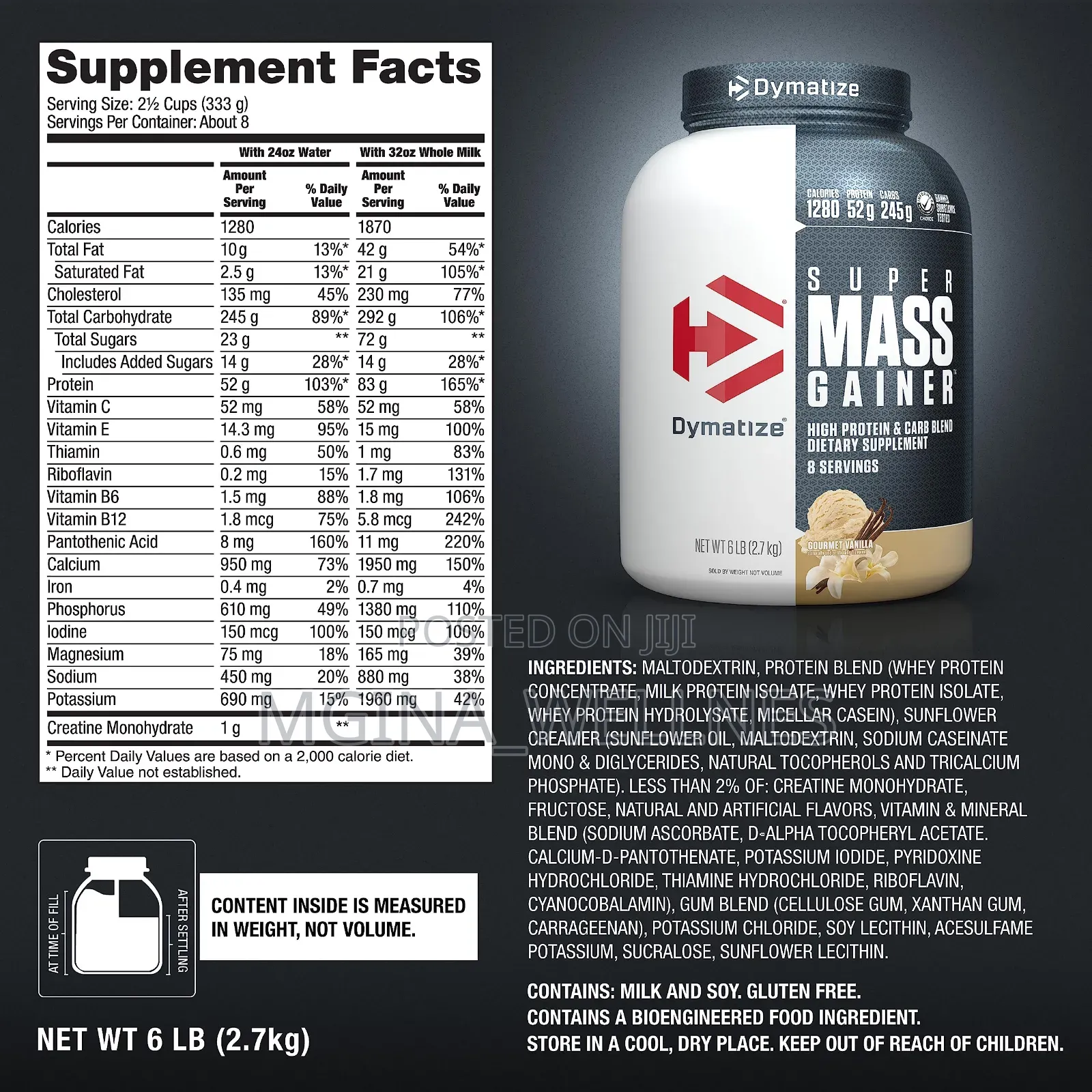 Dymatize Super Mass Gainer ( Ongeza Mwili Kwa Urahisi Zaidi)