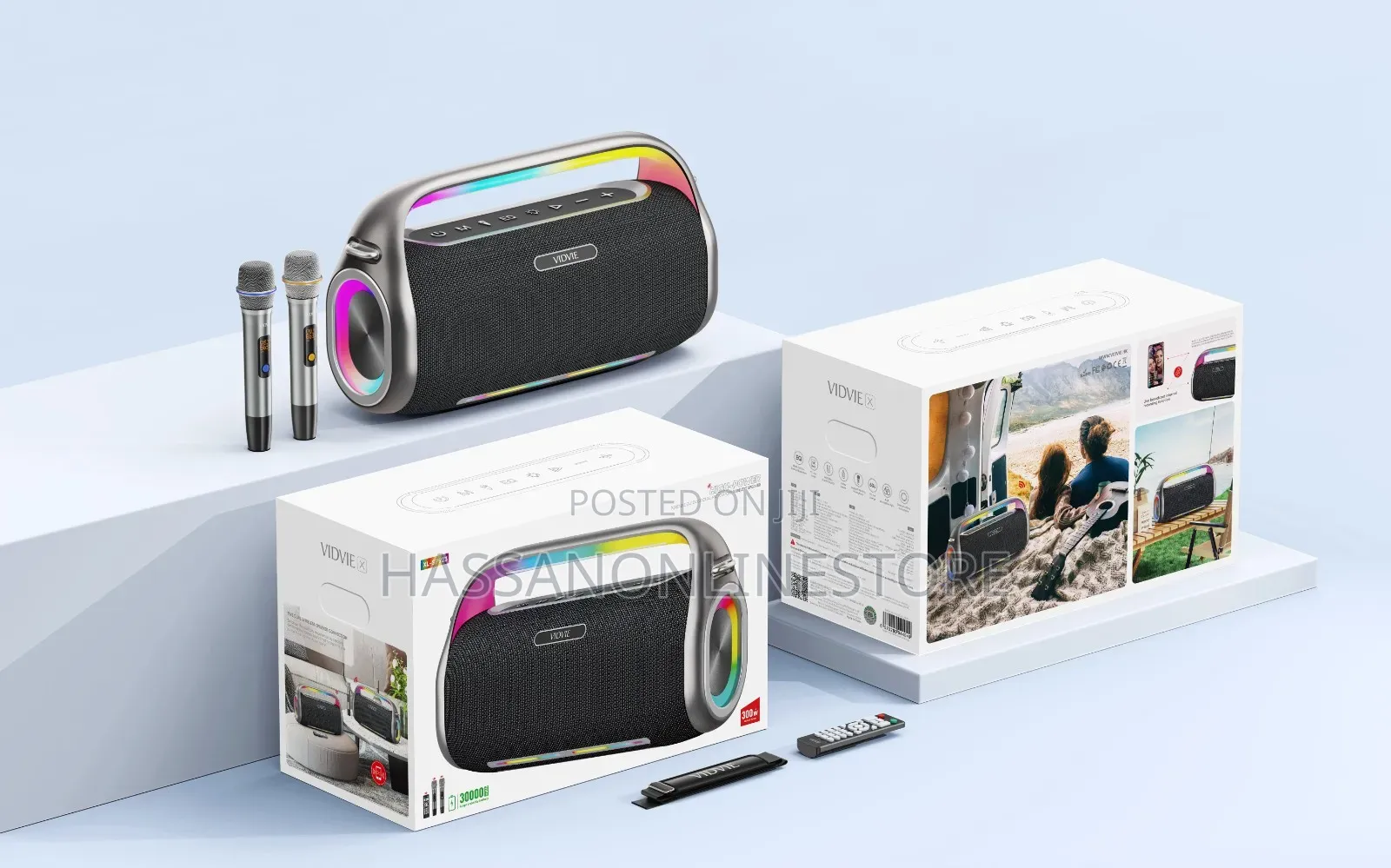 Vidvie XL-SP923 Portable Dual-Mic Karaoke Wireless Speaker