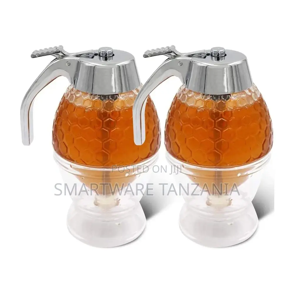 Honey Dispenser, Syrup Dispenser With Storage Stand