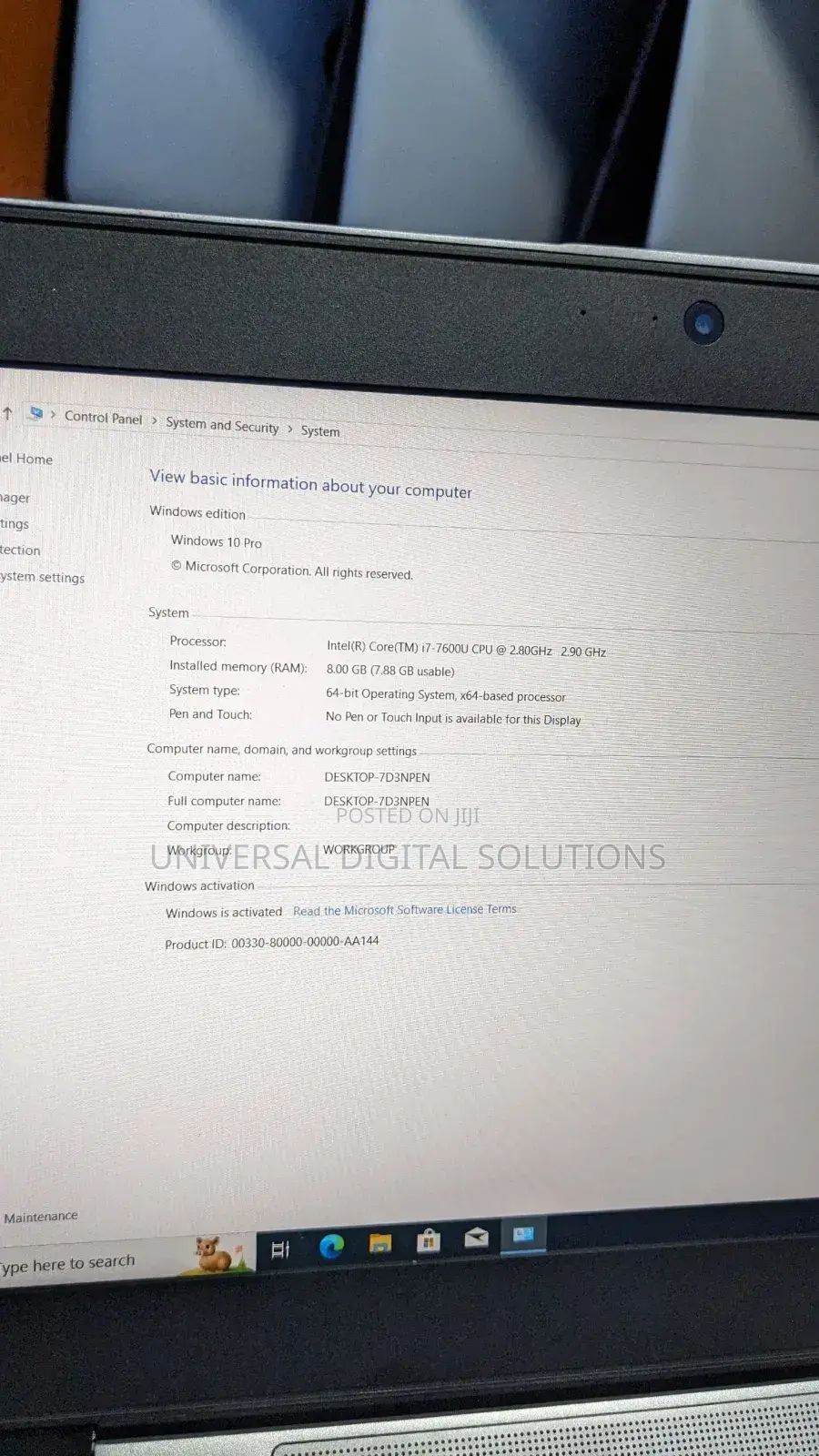 Laptop HP EliteBook 820 G3 8GB Intel Core i7 SSD 256GB