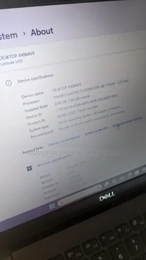Laptop Dell Latitude 5310 8GB Intel Core I5 SSD 256GB