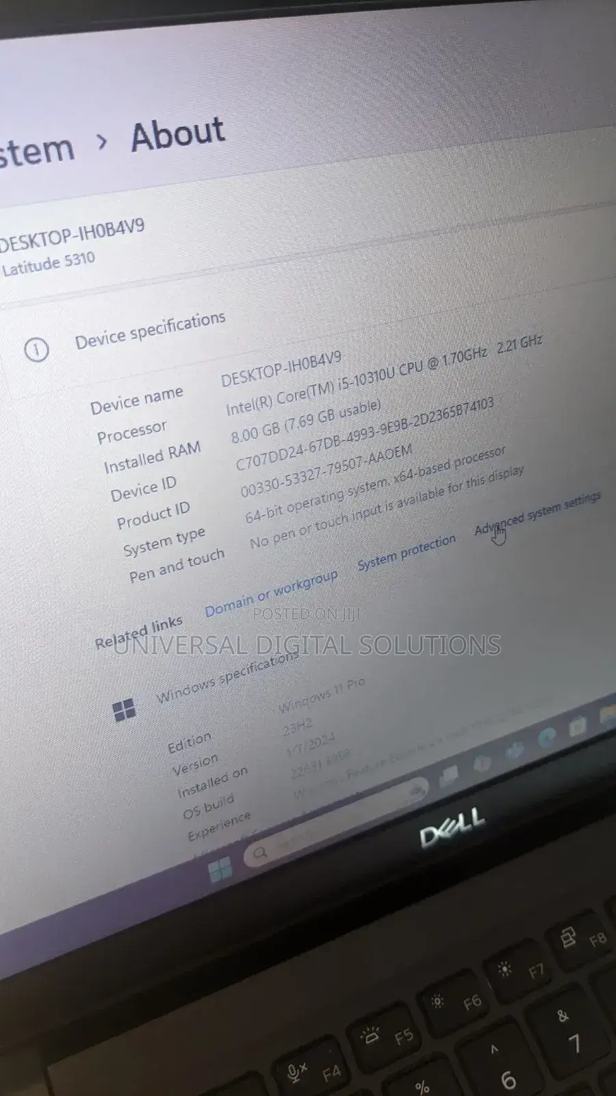 Laptop Dell Latitude 5310 8GB Intel Core I5 SSD 256GB
