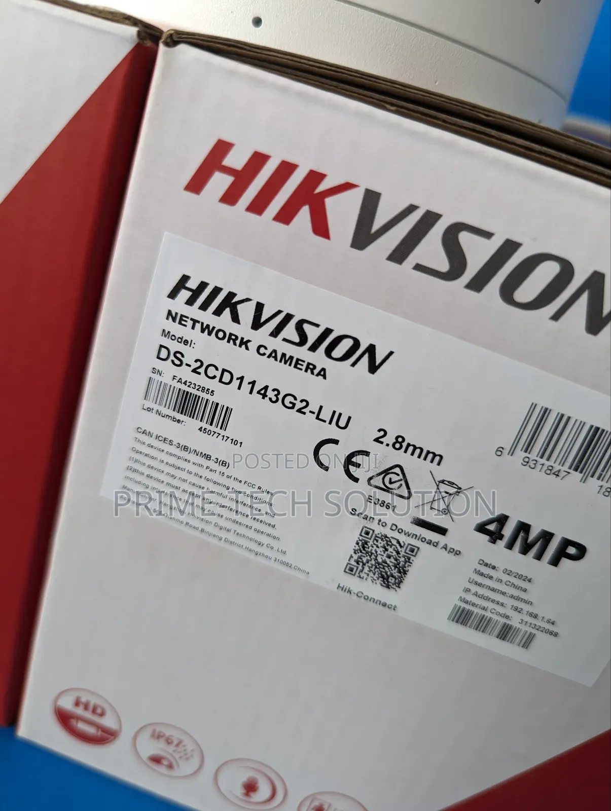Hik Vision IP Camera (Network Camera)