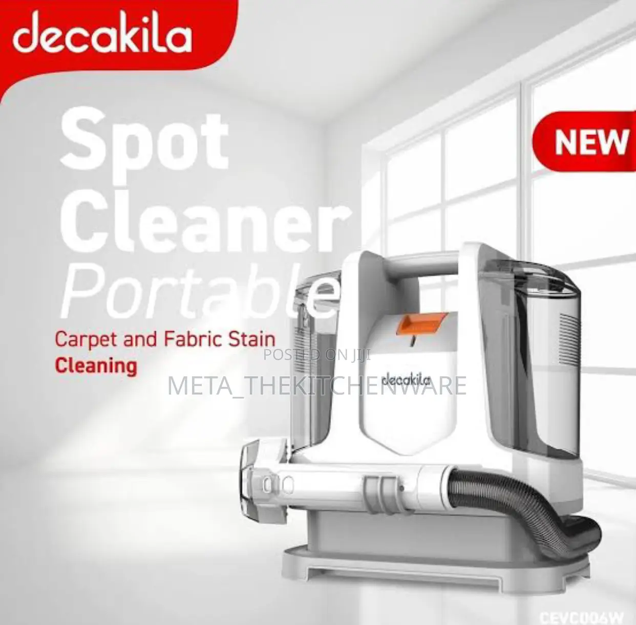 Decakila Portable Spot Cleaner 400w 1.1l