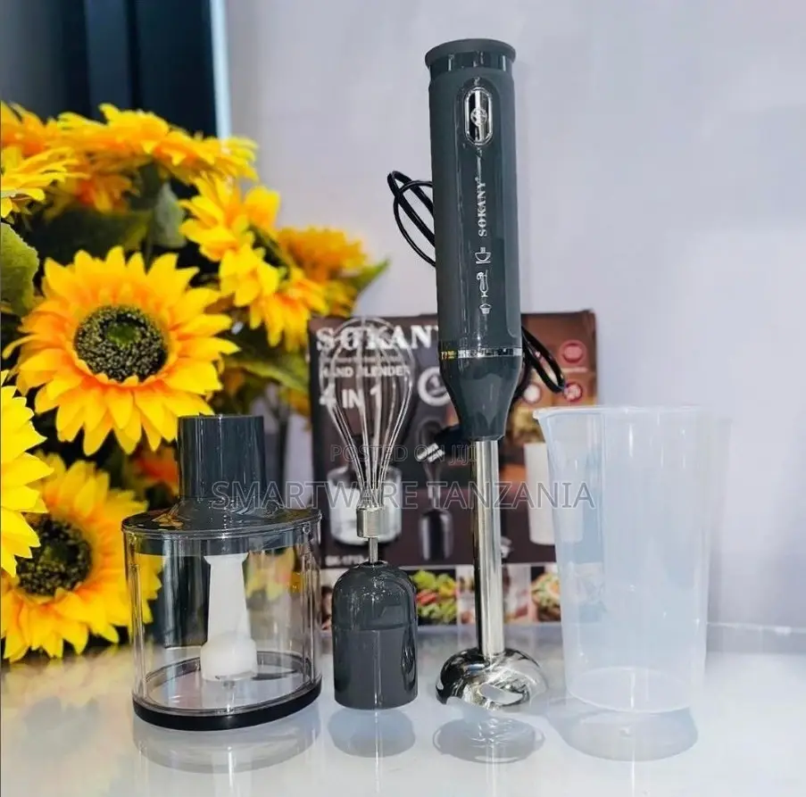 4 In 1 Hand Blender With Chopper, Whisker | Home Kitchen