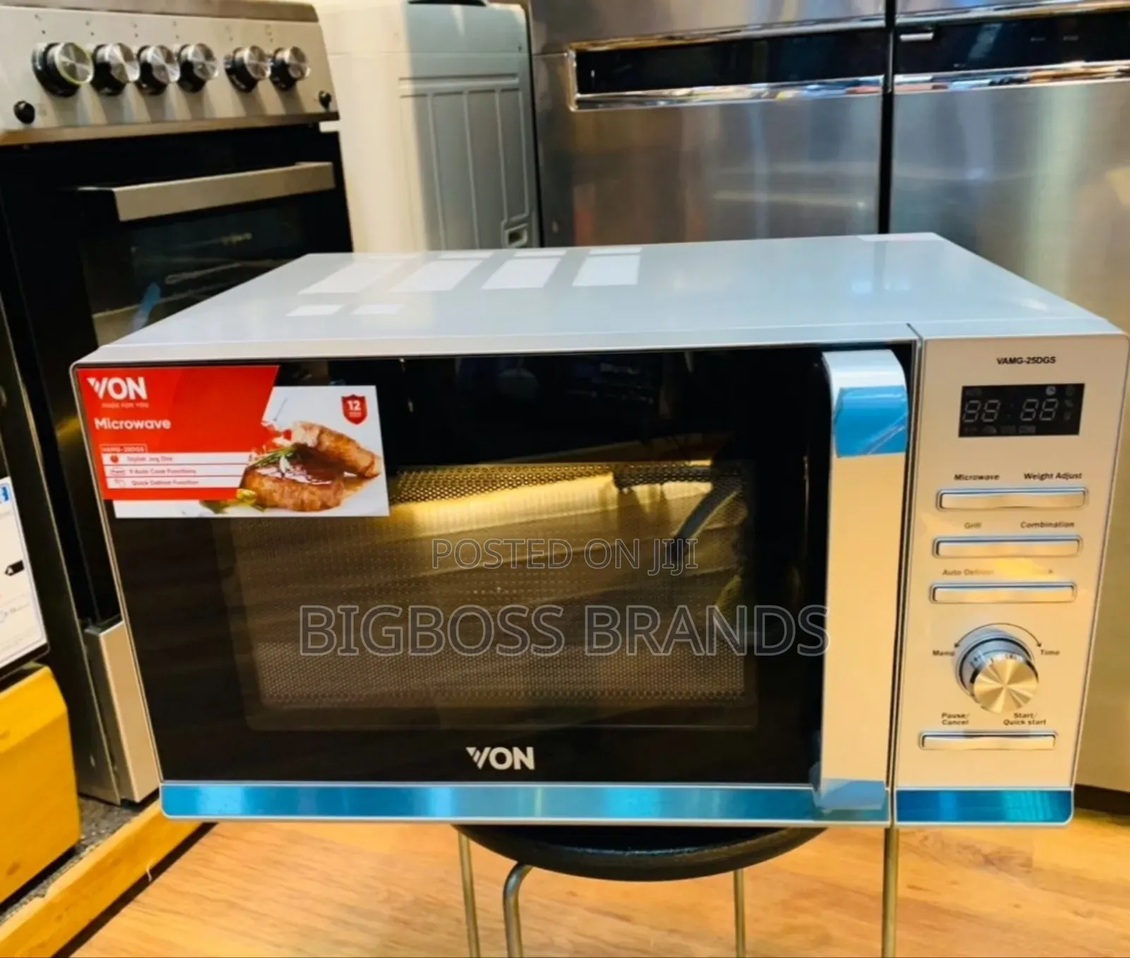 Von Microwave 25L Inapasha Na Kuchoma