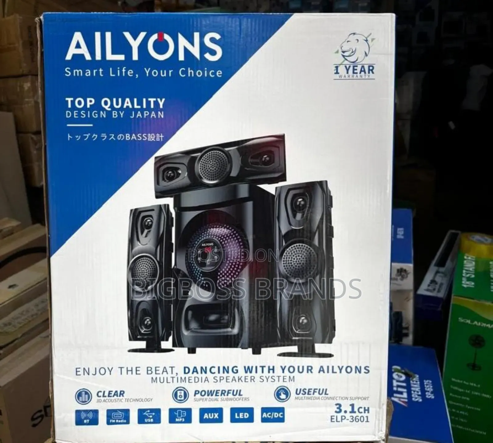 Ailyons Subwoofer Elp 3601