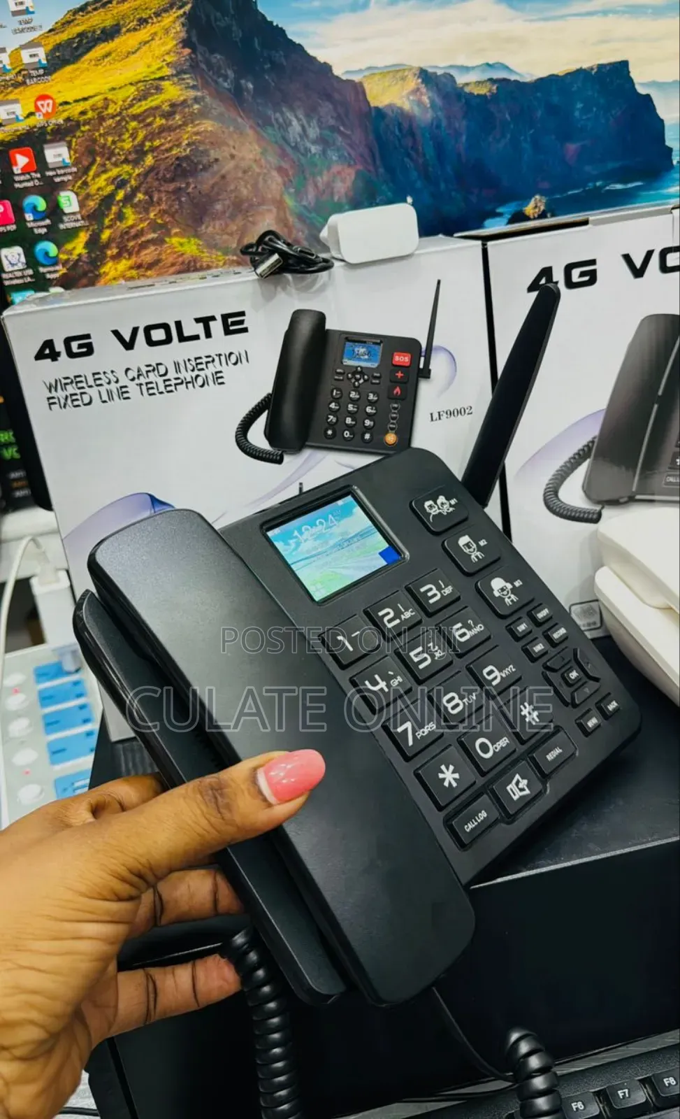 Wireless Desk Phones / Simu Za Mezani With 2 Sim Card Slots