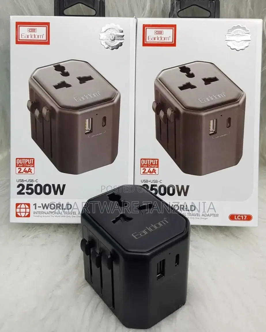 Universal Travel Adapter, Type C Plug And Socket Adapter