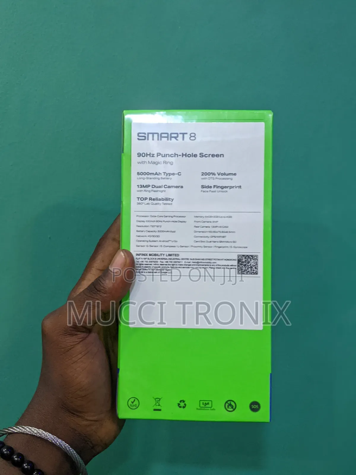 New Infinix Smart 8 64 GB Black