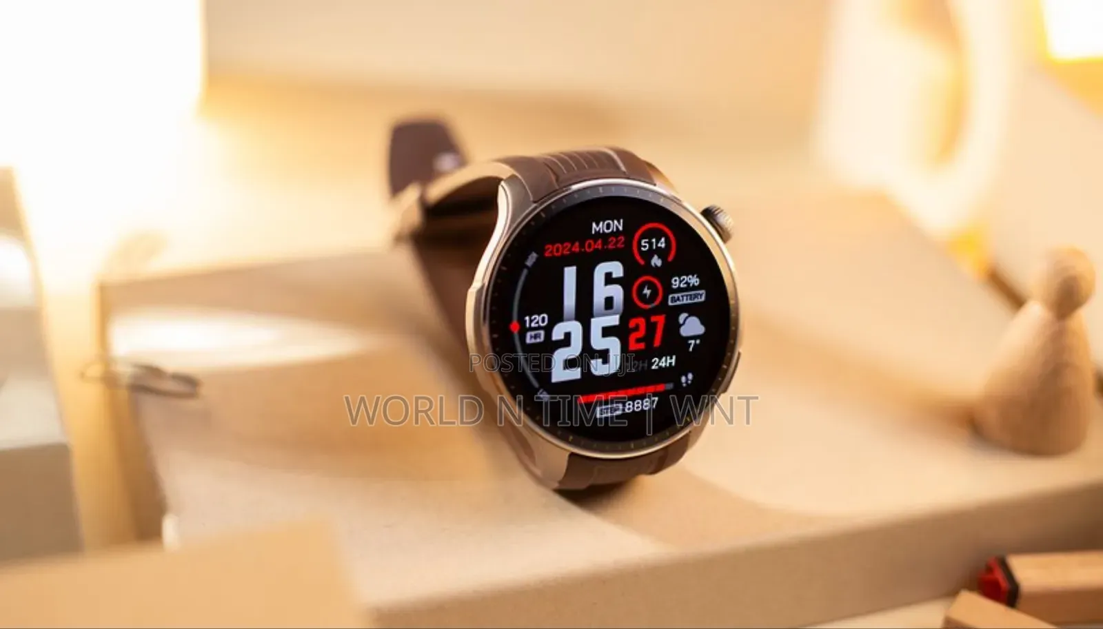Amazfit Balance Smart Watch Grey Case Black Belt