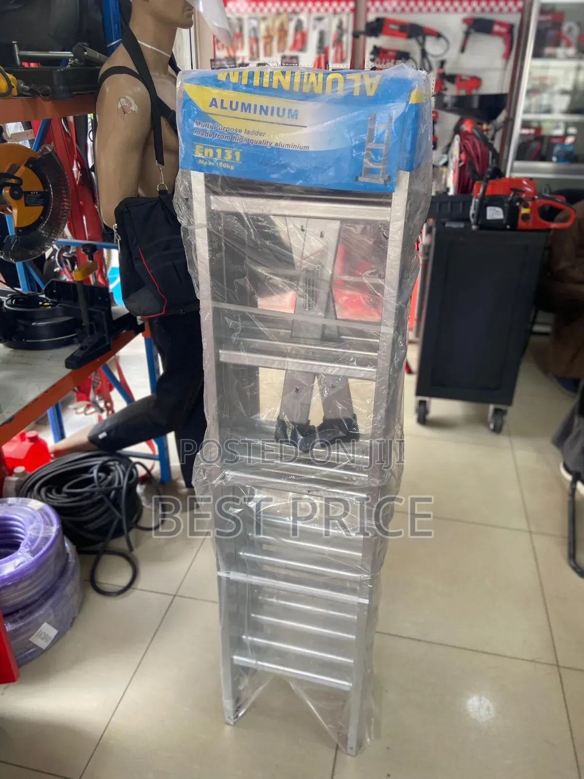 Aluminum Adjustable Multi-purpose Ladder Max .150 L-1