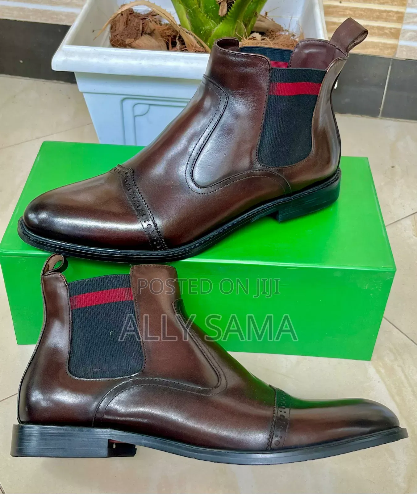 Mens Travolta Gucci Material Leather