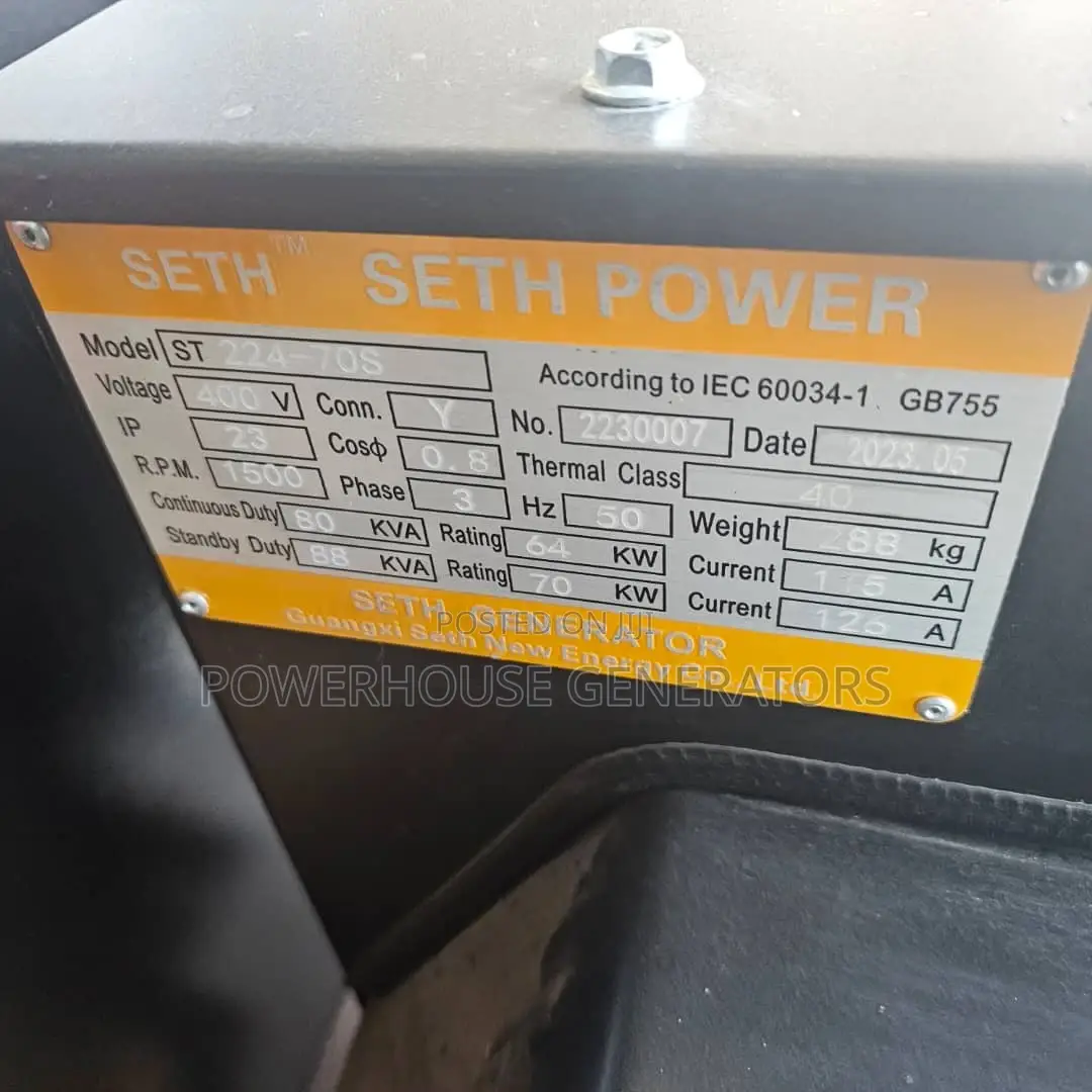 Generator Yuchai 87.5kva