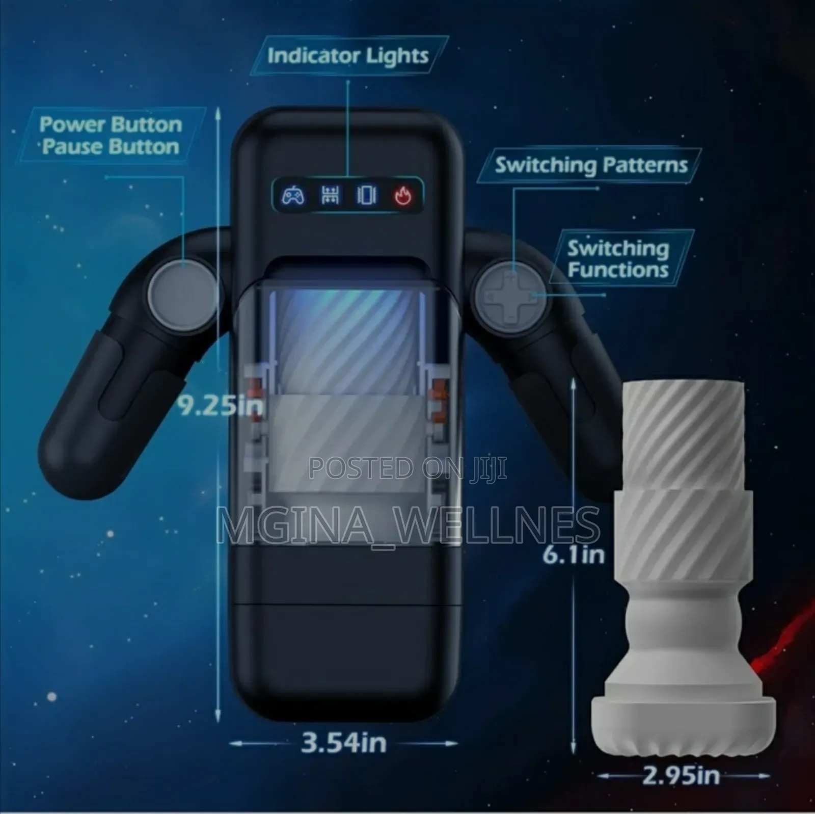 Automatic Masturbation Cup With 10 Thrusting Mode
