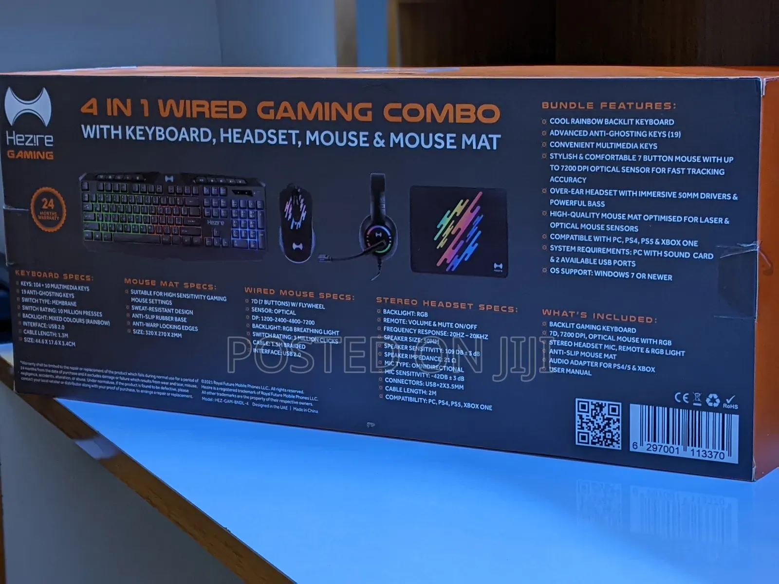 Hezire 4 in 1 Wired Gaming Combo
