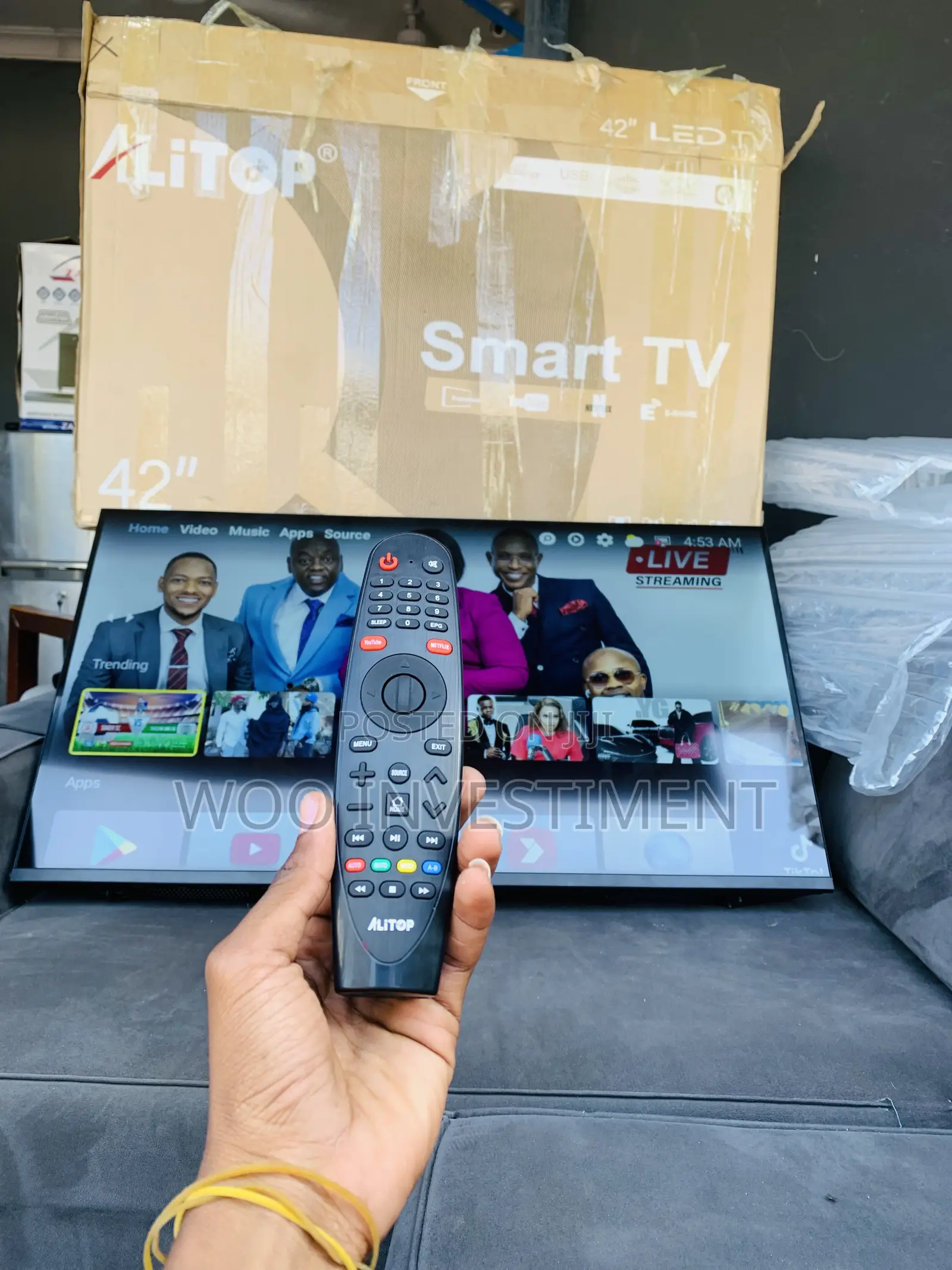 Alitop Smart TV NCH 42 Clean Sana Zinapatikana Mpya Sana Ful