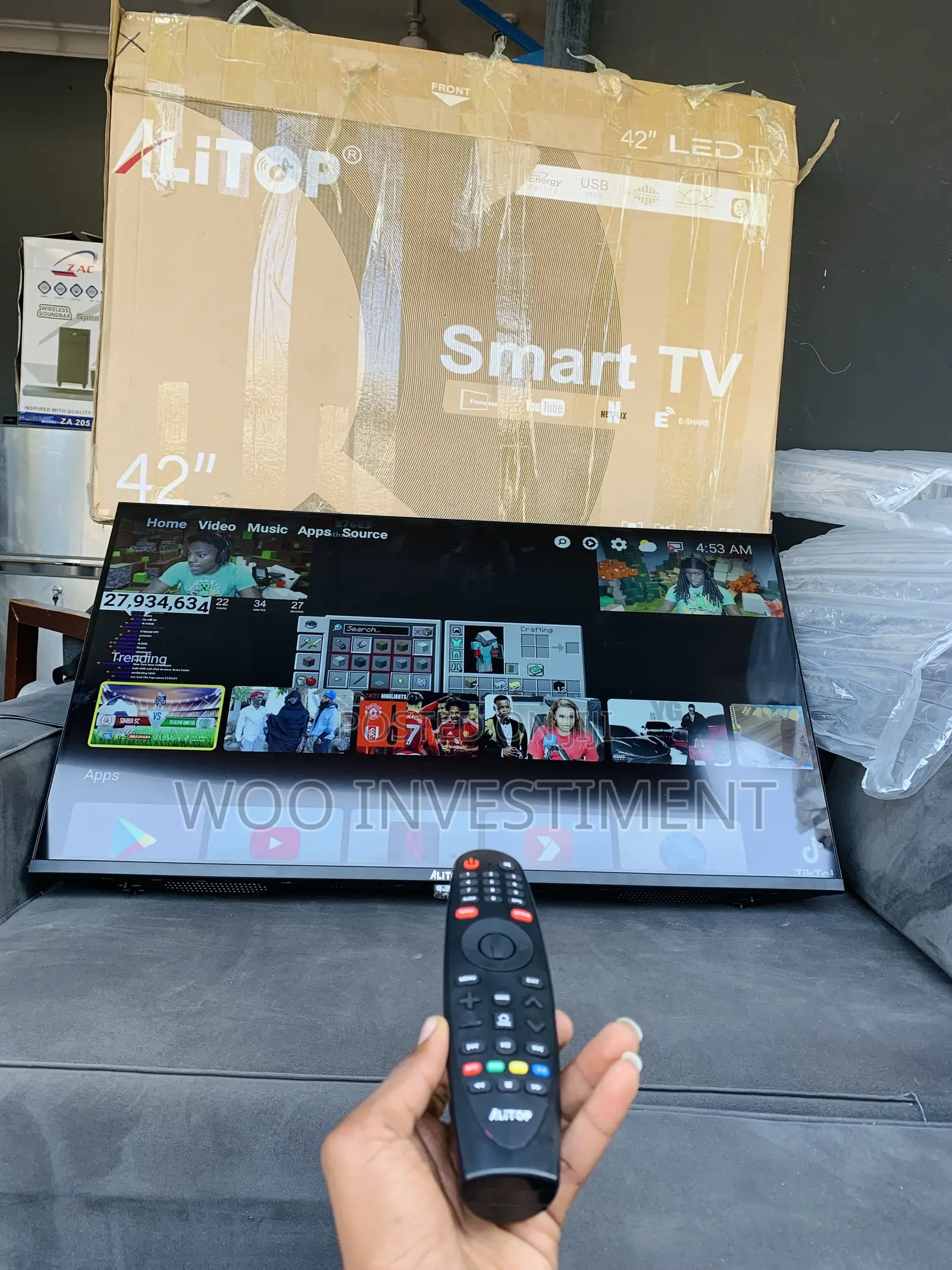Alitop Smart TV NCH 42 Clean Sana Zinapatikana Mpya Sana Ful