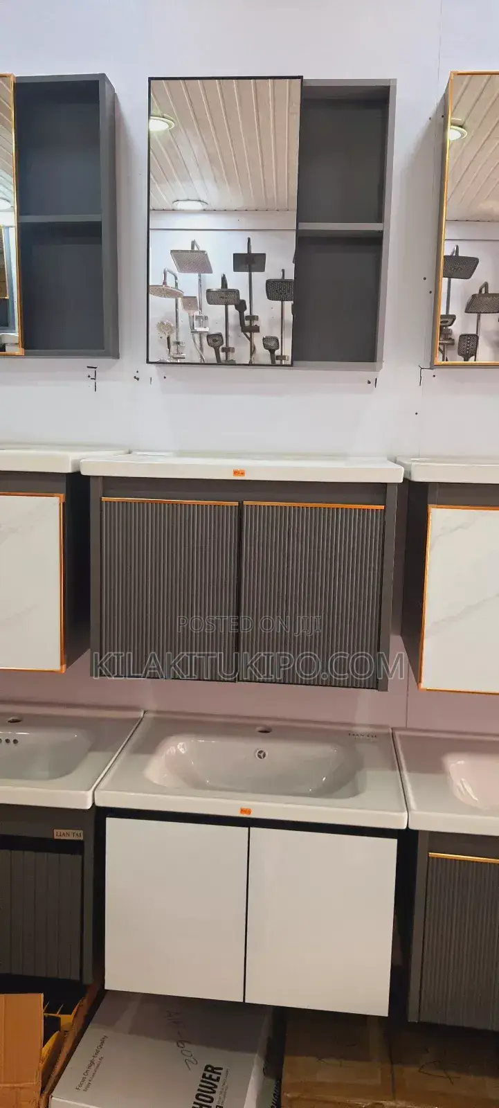 Cabinet,Sink With Mixer, Mirror Full Set 3pcs