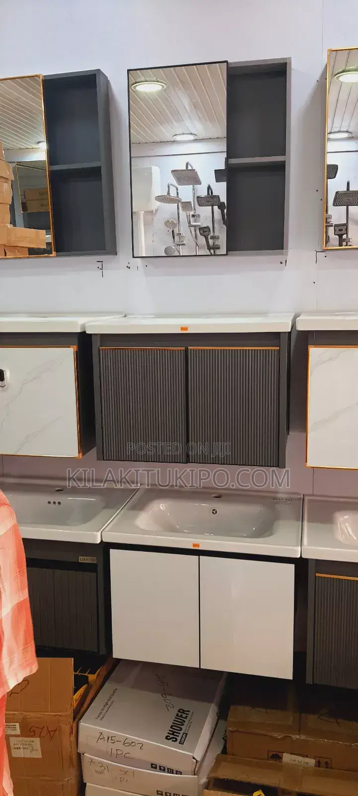 Cabinet,Sink With Mixer, Mirror Full Set 3pcs