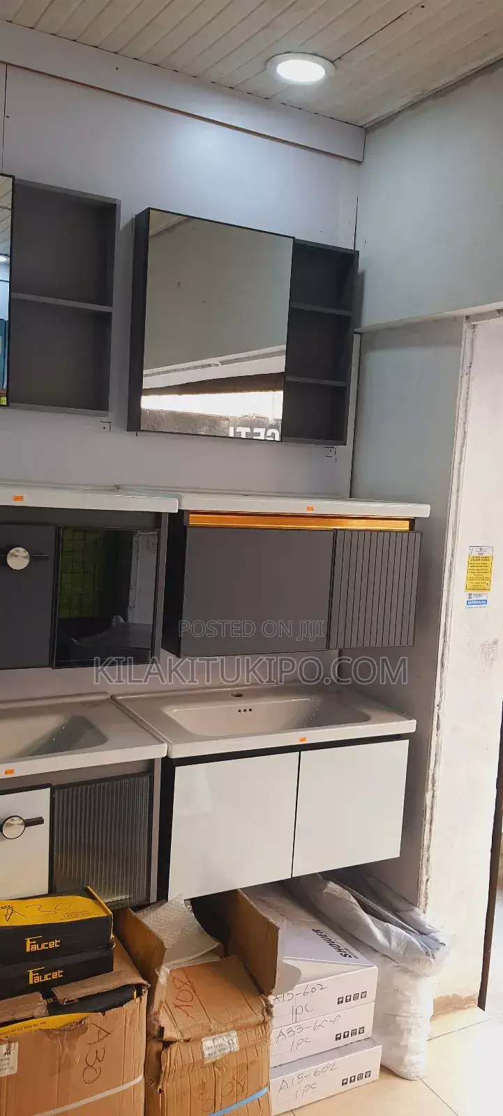 Cabinet,Sink With Mixer, Mirror Full Set 3pcs