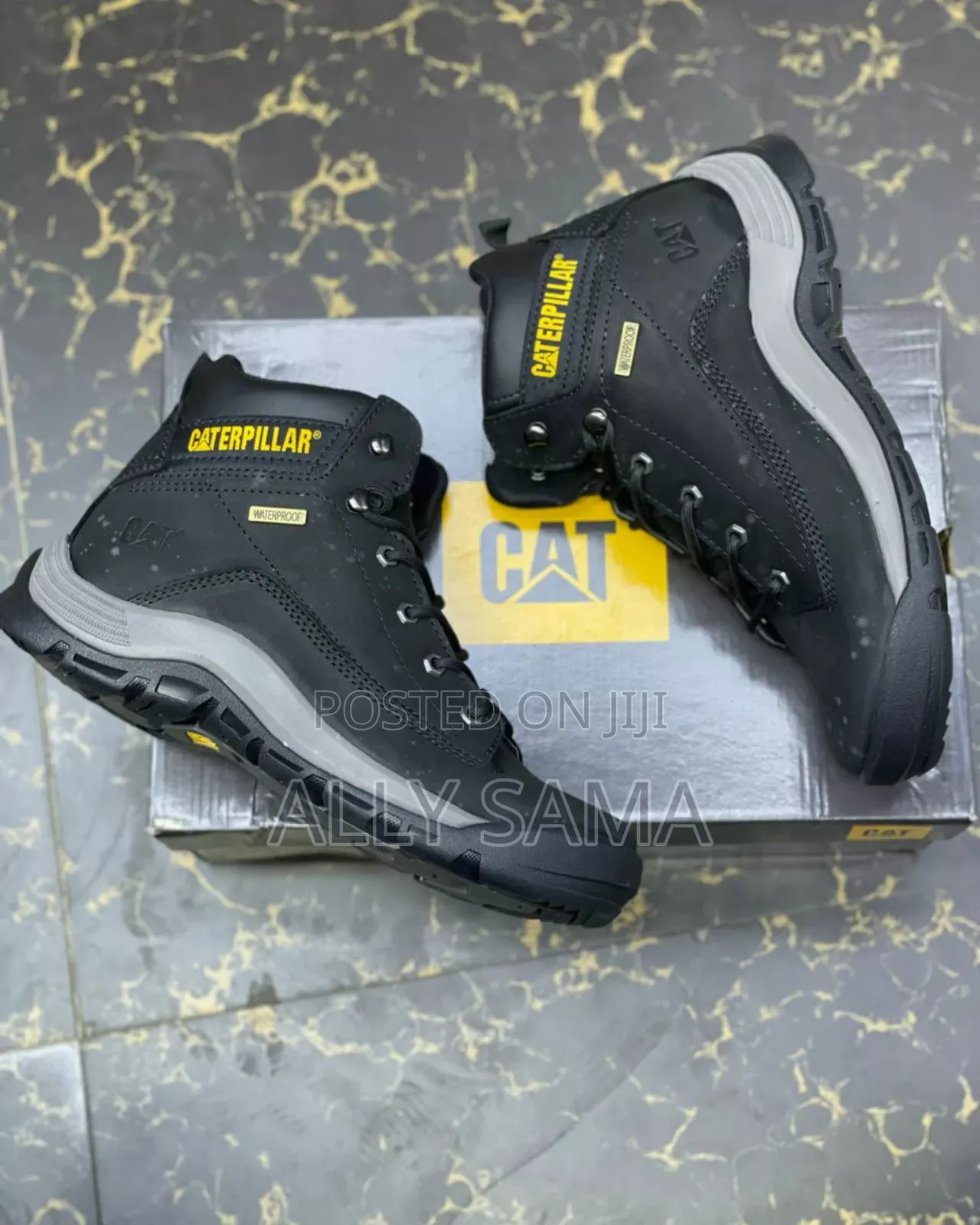 Mens Boots Caterpillar Material Leather