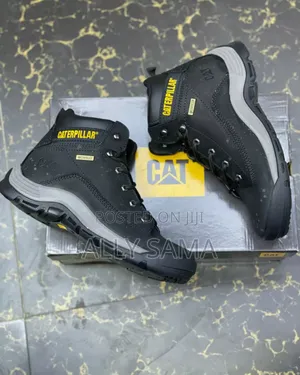 Mens Boots Caterpillar Material Leather