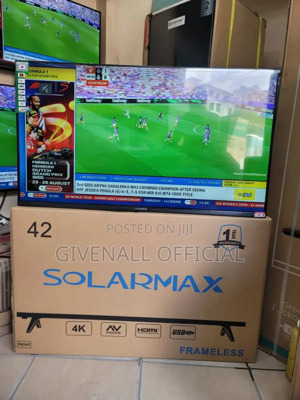 Ofa Ofa = Solarmax Tv Nchi 42 Led Ina Hd Kali Warranty Mwaka