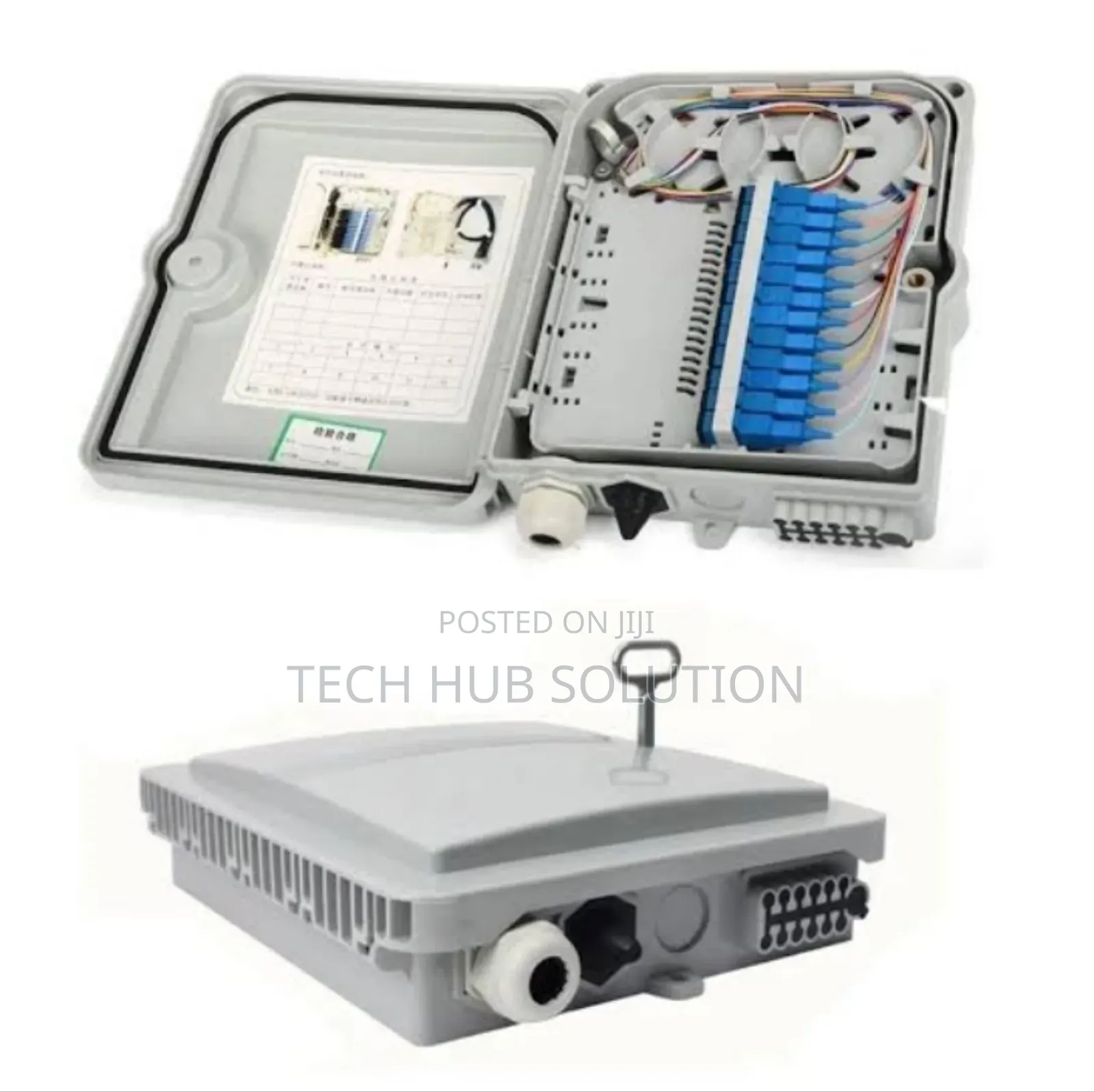 Empty 48 Port Wall Mount ABS Fiber Optic Patch Panel