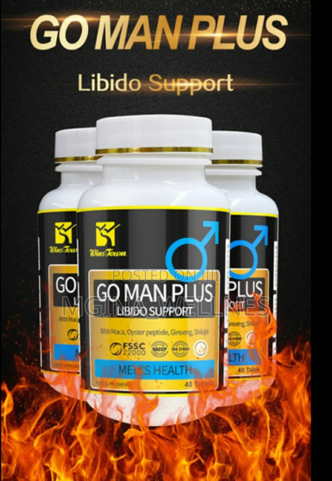 Go Man Plus for Libido Support Energy Tablet With MACA