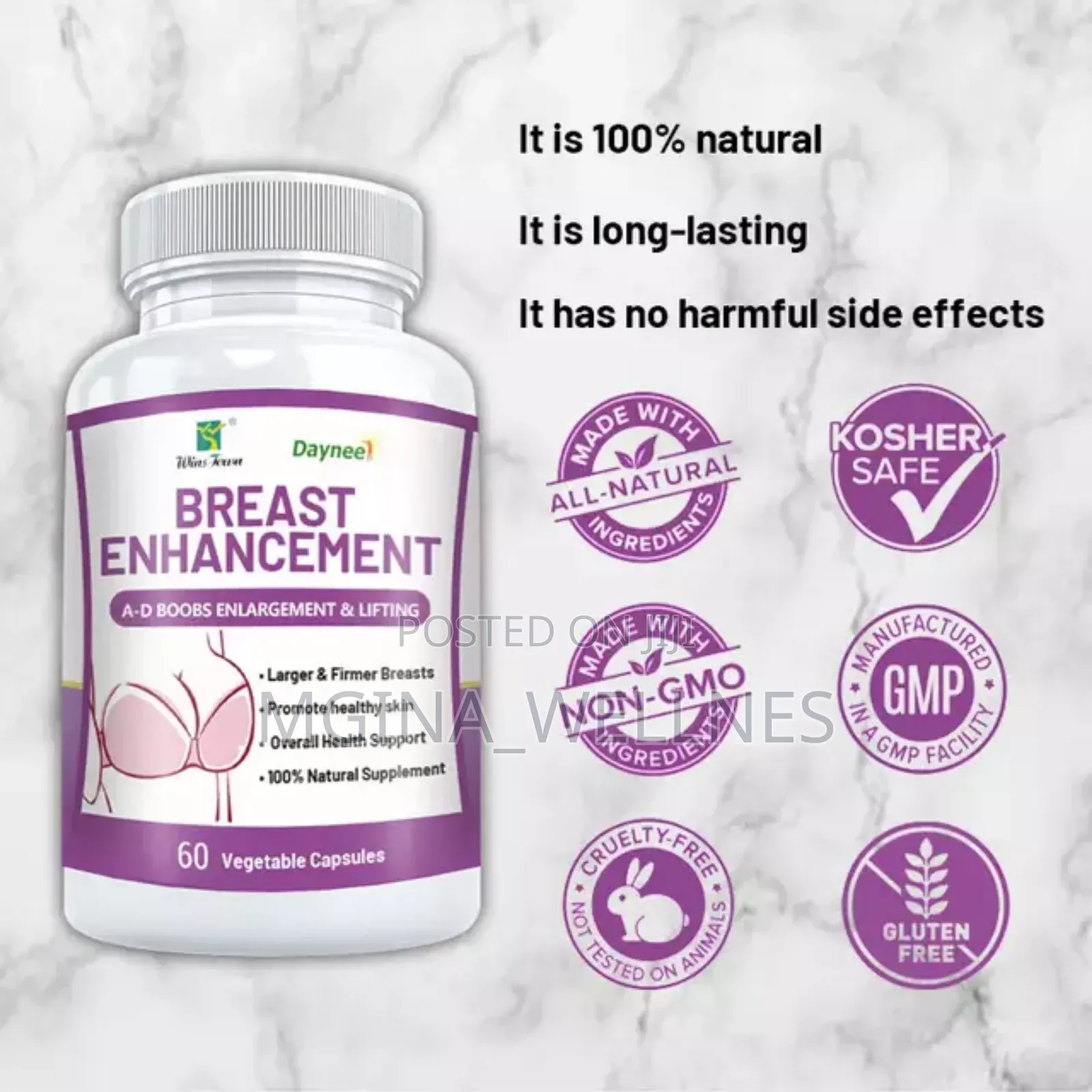 Breast Enlargement Lifting Capsule (Simamisha Maziwa)