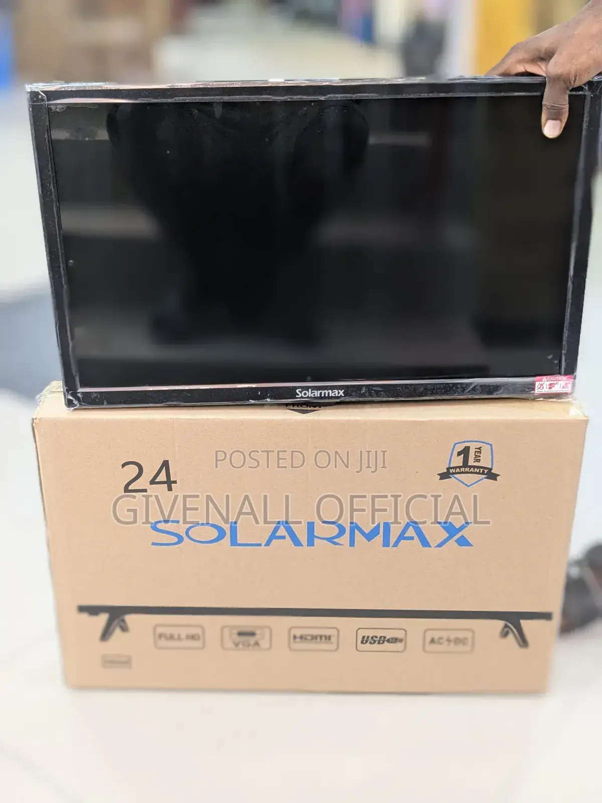 Ofa Ofa = Solarmax TV Nchi 24 LED Full HD Warranty Mwaka