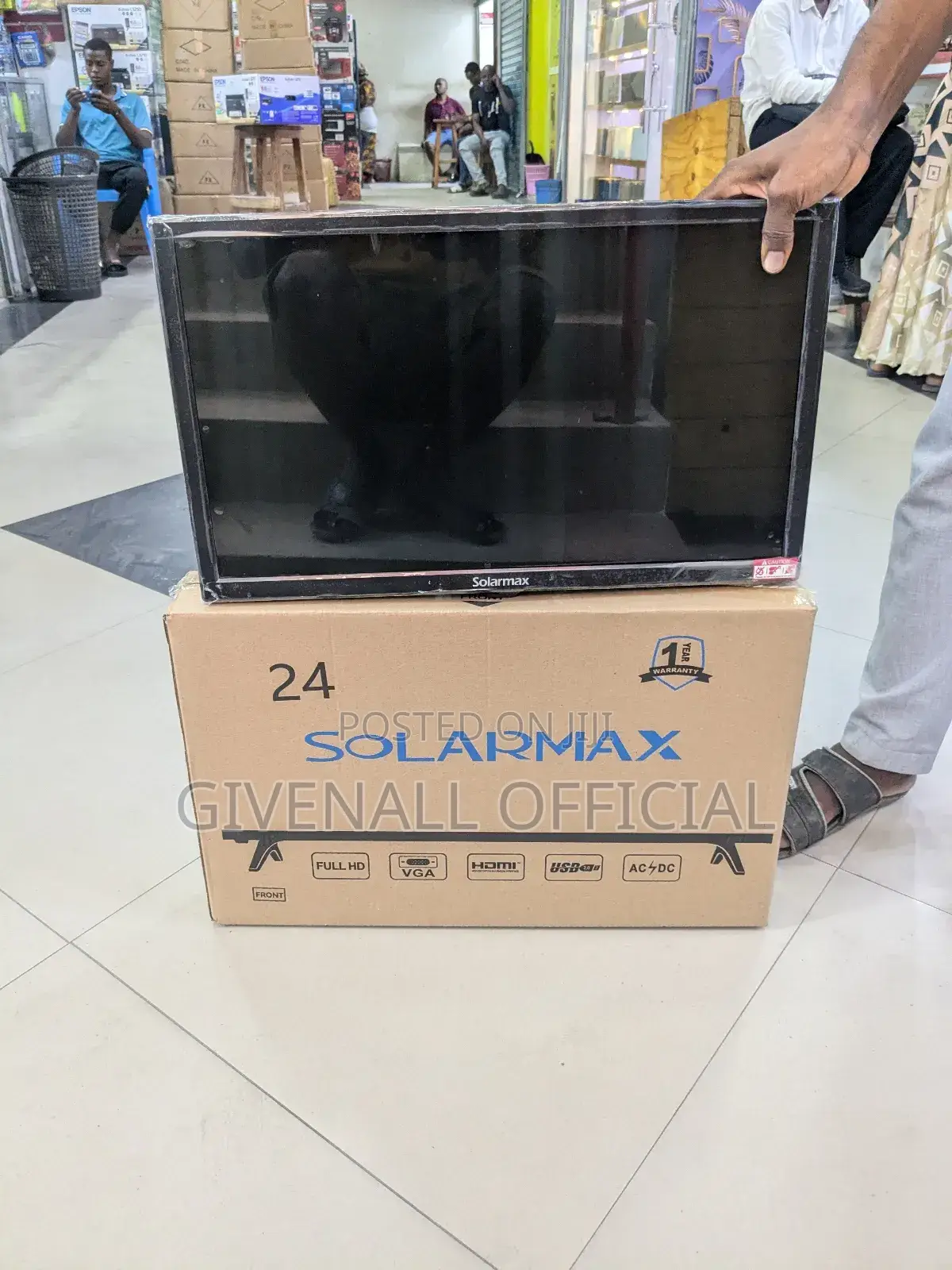 Ofa Ofa = Solarmax TV Nchi 24 LED Full HD Warranty Mwaka