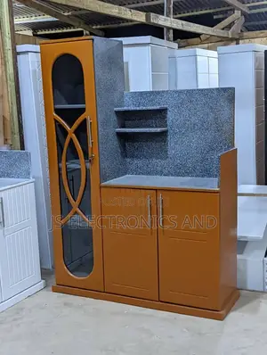 Trapezoid TV Showcase Morden Qhite Color Futi 6 Urefu