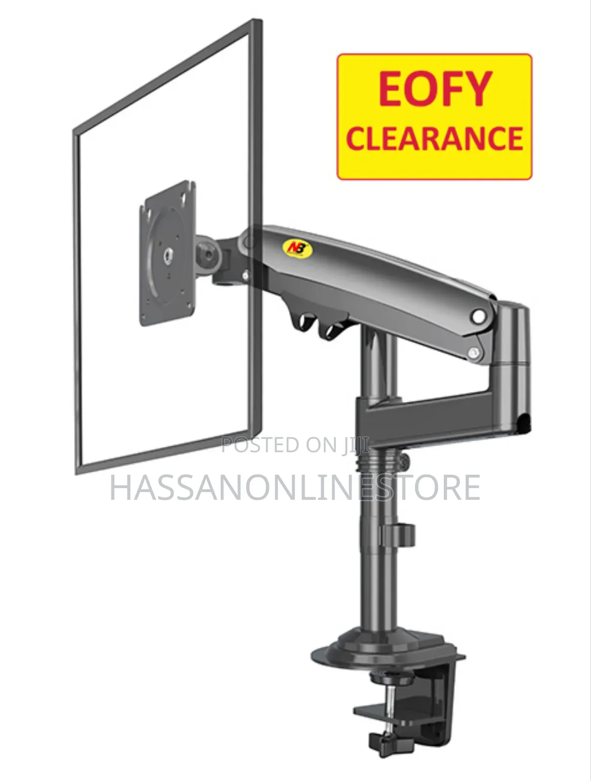 North Bayou H100 Desktop Monitor Arm 22" - 35" Up to 9kg