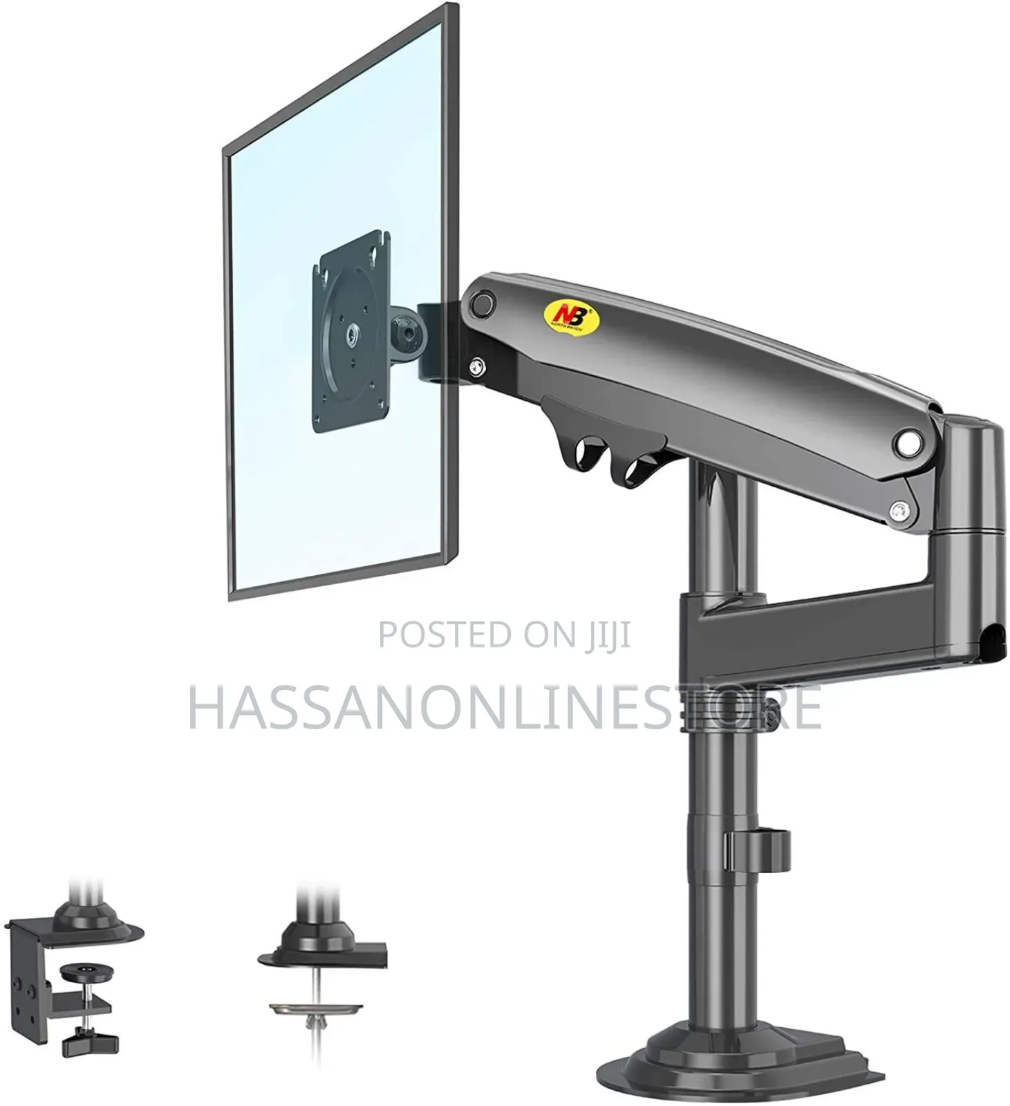 North Bayou H100 Desktop Monitor Arm 22" - 35" Up to 9kg