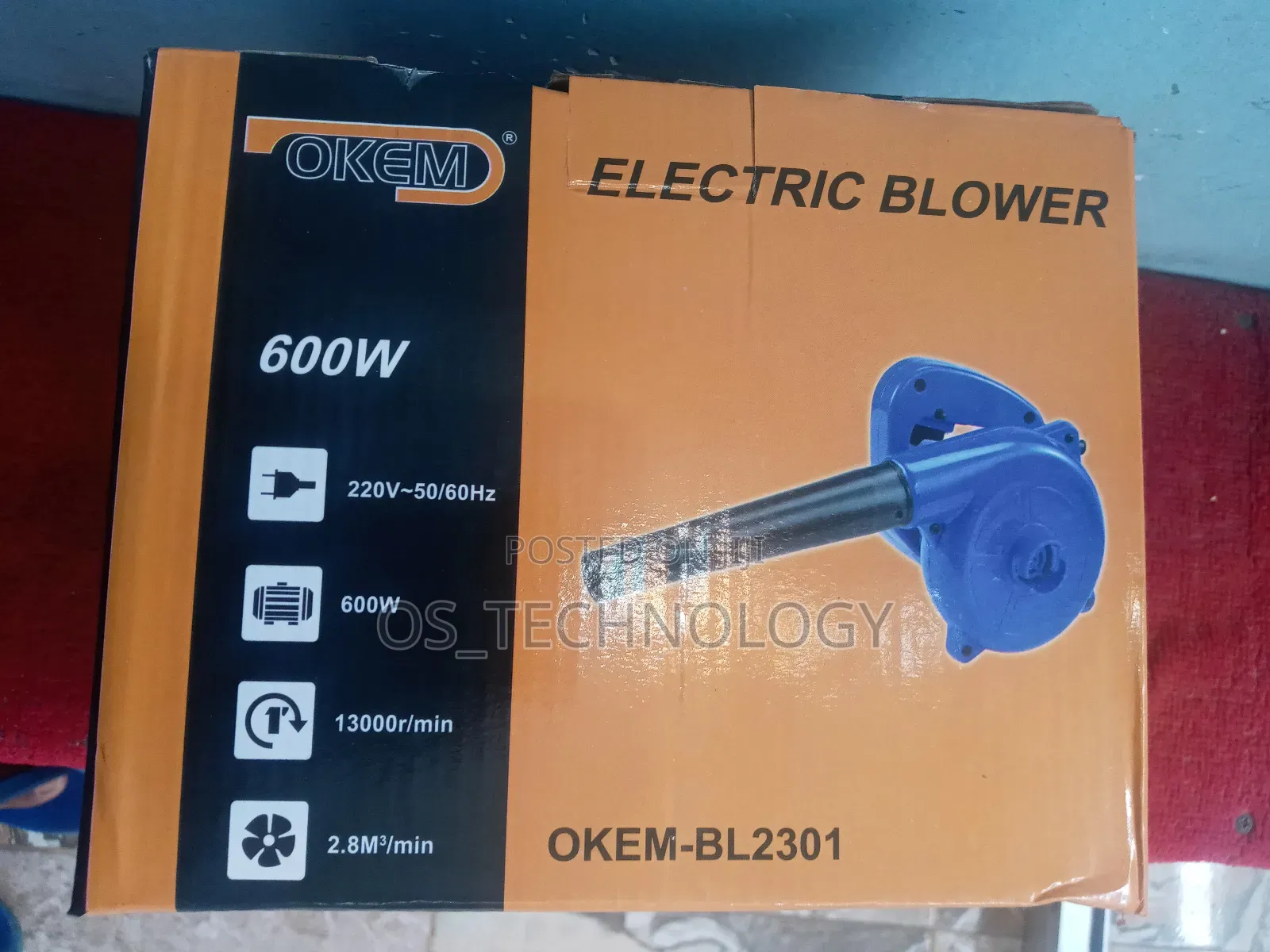 Original Blower 600W 220V 13000rpm Inavuta Na Kupuliza
