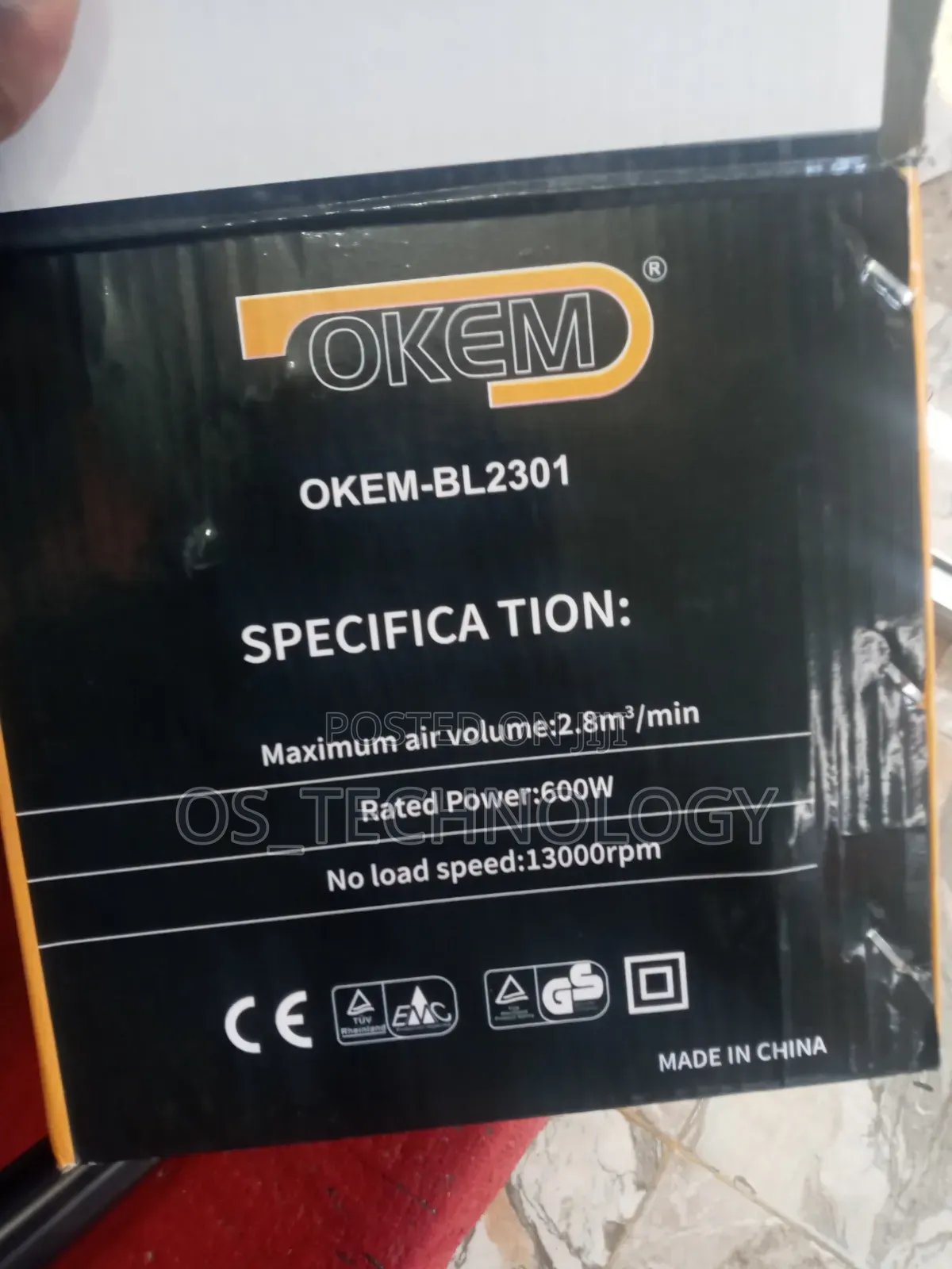 Original Blower 600W 220V 13000rpm Inavuta Na Kupuliza