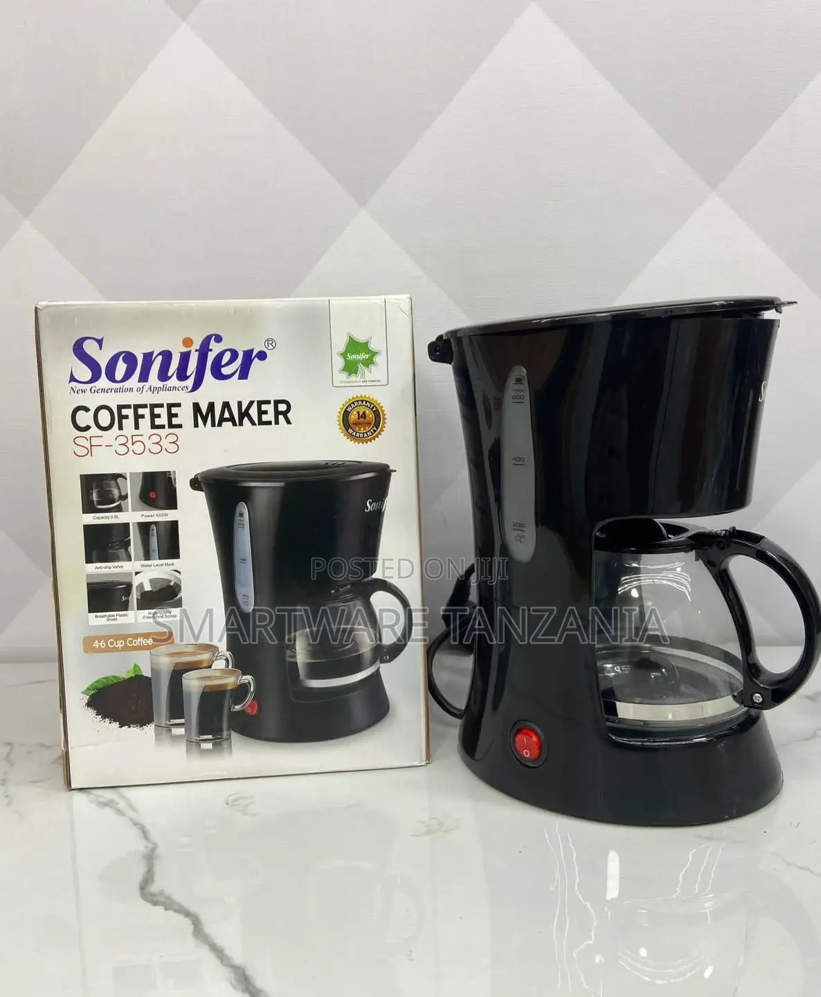 Coffee Maker Thermos Jug Beans Filter Espresso Office Home