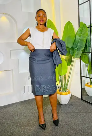 4 Button Skirt Suit