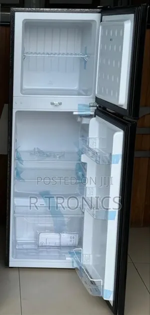 Aero Double Door Refrigerator 140L (Ard-140) Black Silver