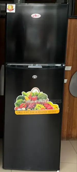 Aero Double Door Refrigerator 140L (Ard-140) Black Silver