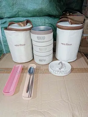 3-layer Stainless Steel Thermal Lunch Box With MEAK BAG