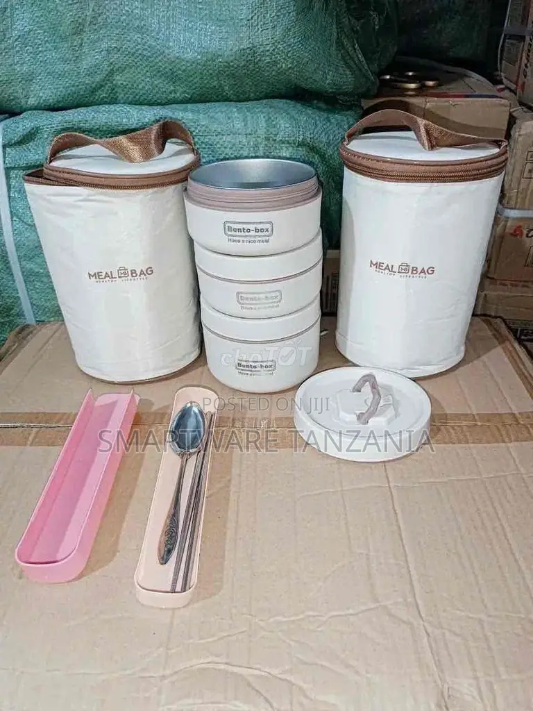 3-layer Stainless Steel Thermal Lunch Box With MEAK BAG