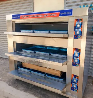 Automatic Gas Oven 3 Deck 9 Trays