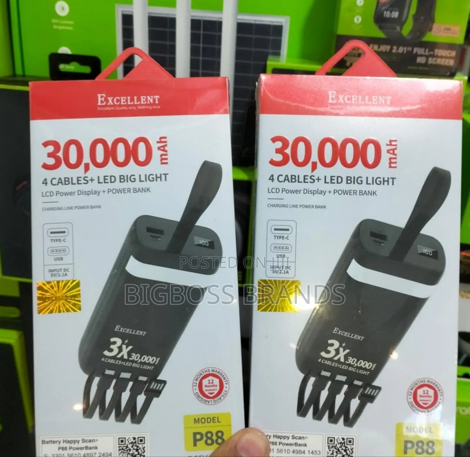 Excellent Power Bank 30000 Mah (P88)